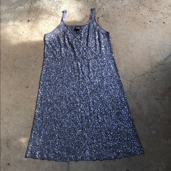Eileen Fisher sequin Knit Silk Party dress S - Picture 3 of 9